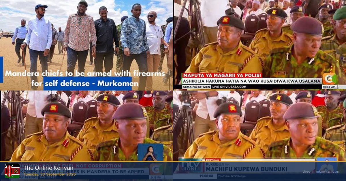 CS Murkomen Announces Chiefs in Mandera to be Armed; Defends Police ...