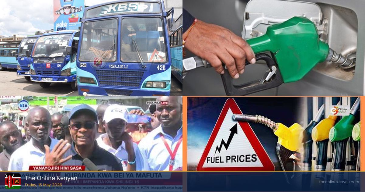 Matatu Fares Jump 50pc as Operators Protest Fuel Prices - May 2026