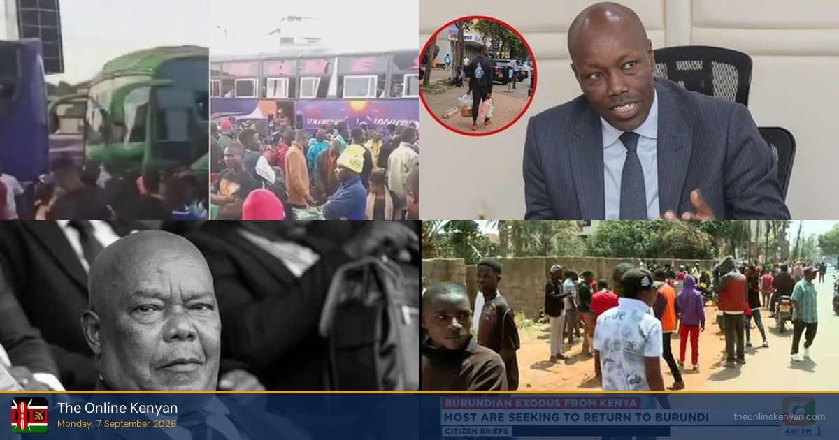 Burundi Facilitates Citizen Return From Kenya Amid Foreign Nationals Crackdown
